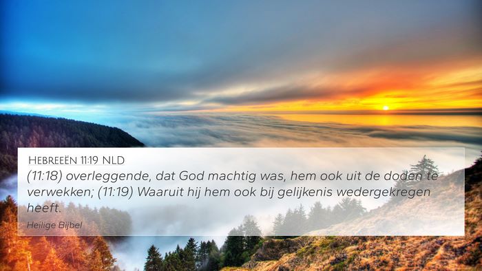 Hebreeën 11:19 NLD Bible Verse Image