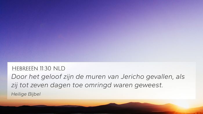 Hebreeën 11:30 NLD Bible Verse Image