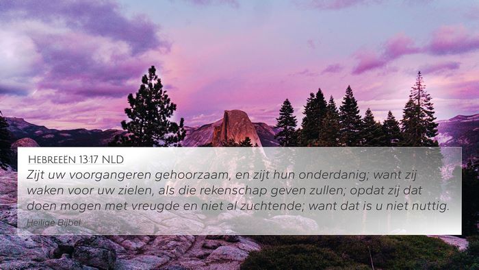 Hebreeën 13:17 NLD Bible Verse Image