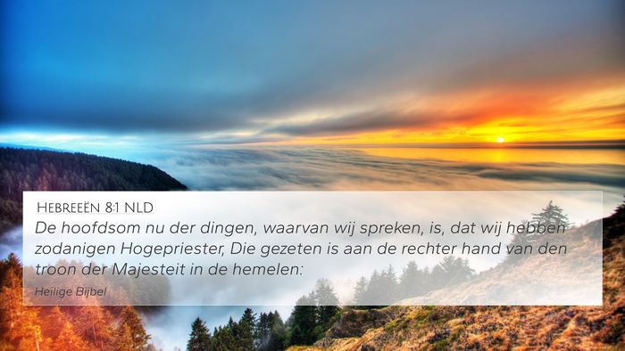 Hebreeën 8:1 NLD Bible Verse Image