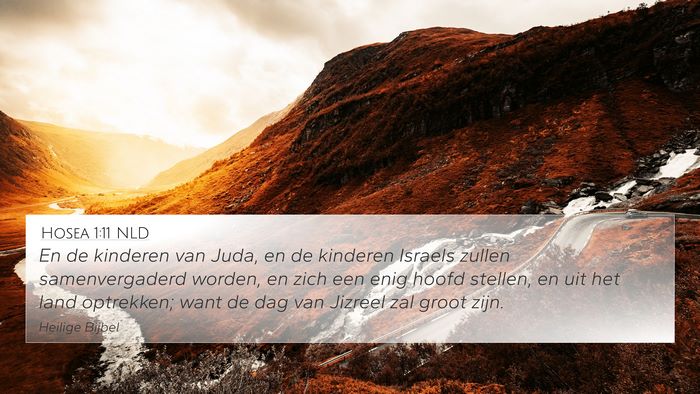 Hosea 1:11 NLD Bible Verse Image