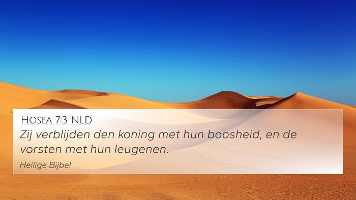Hosea 7:3 NLD Bible Verse Image