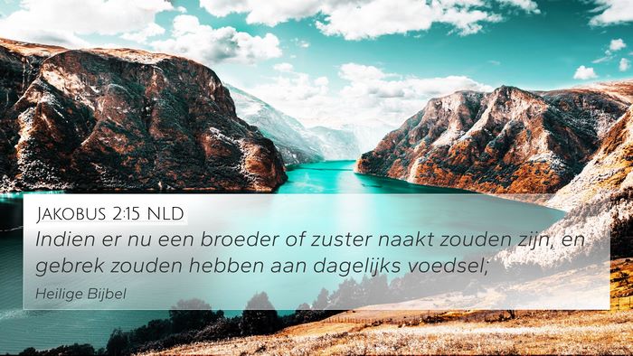 Jakobus 2:15 NLD Bible Verse Image
