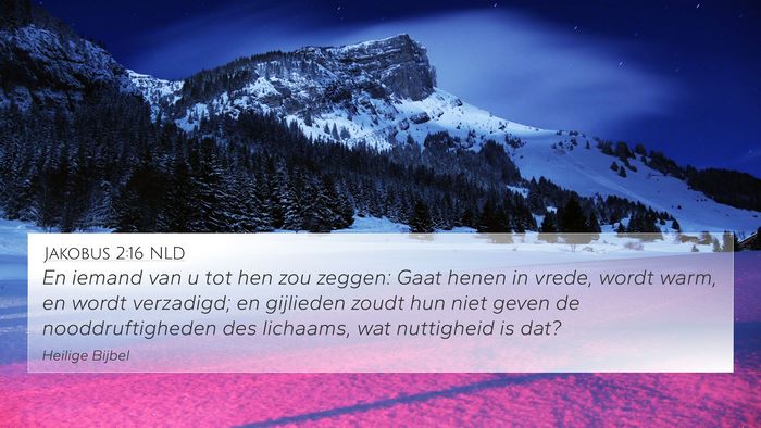 Jakobus 2:16 NLD Bible Verse Image