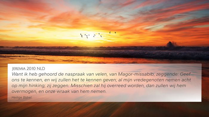 Jeremia 20:10 NLD Bible Verse Image