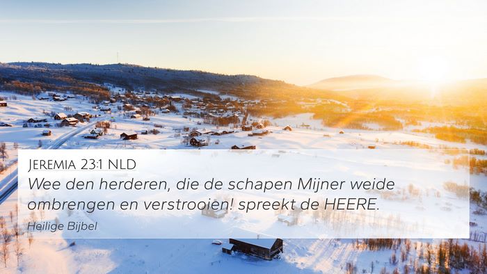 Jeremia 23:1 NLD Bible Verse Image