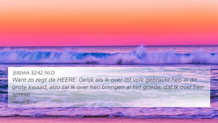 Jeremia 32:42 NLD Bible Verse Image