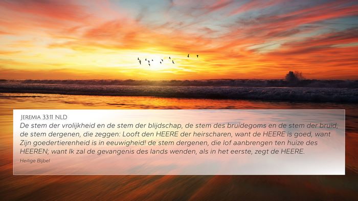 Jeremia 33:11 NLD Bible Verse Image