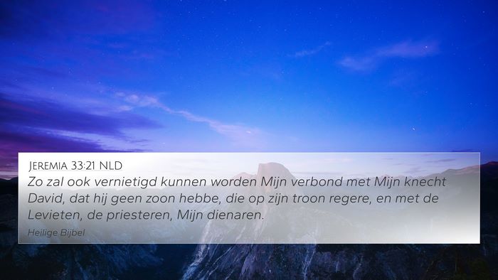 Jeremia 33:21 NLD Bible Verse Image