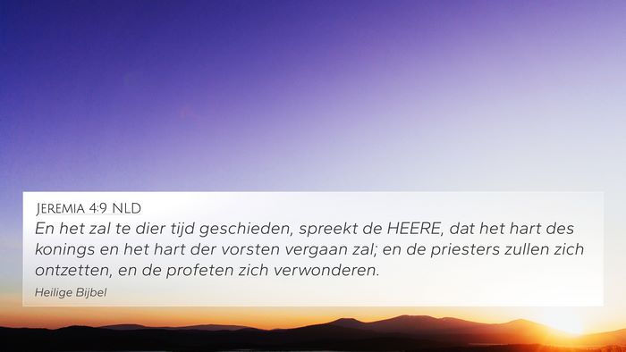 Jeremia 4:9 NLD 4K Wallpaper - En het zal te dier tijd geschieden, spreekt de - 4K Wallpaper Bible Verse