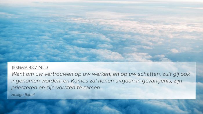 Jeremia 48:7 NLD Bible Verse Image