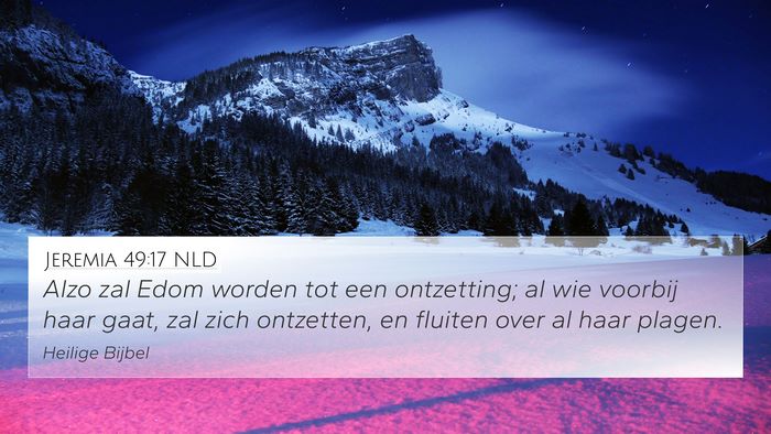 Jeremia 49:17 NLD Bible Verse Image