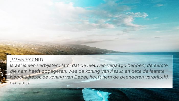 Jeremia 50:17 NLD Bible Verse Image