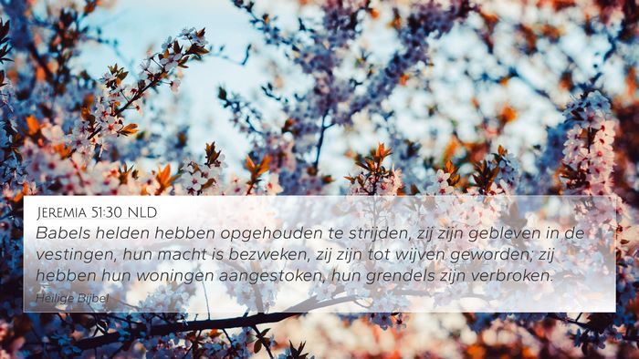 Jeremia 51:30 NLD Bible Verse Image