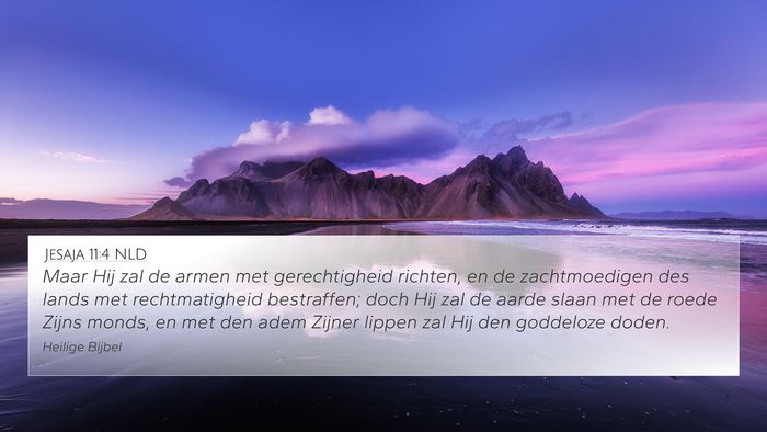 Jesaja 11:4 NLD Bible Verse Image