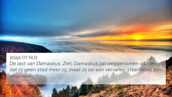 Jesaja 17:1 NLD Bible Verse Image
