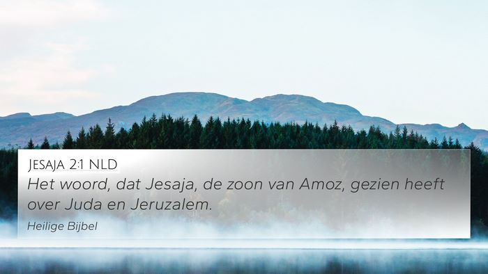 Jesaja 2:1 NLD Bible Verse Image