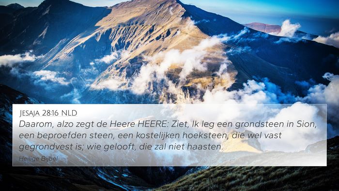 Jesaja 28:16 NLD Bible Verse Image