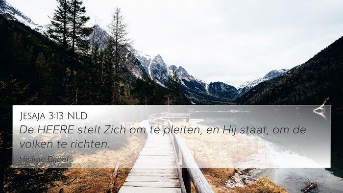 Jesaja 3:13 NLD Bible Verse Image