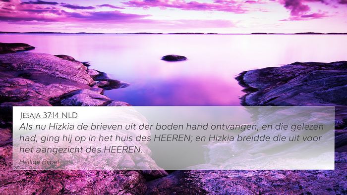 Jesaja 37:14 NLD Bible Verse Image