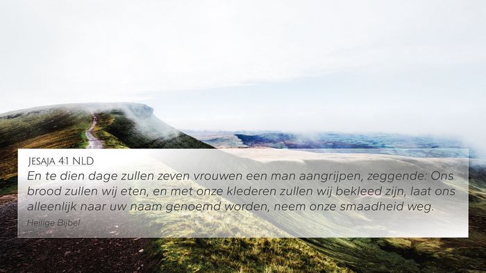 Jesaja 4:1 NLD Bible Verse Image