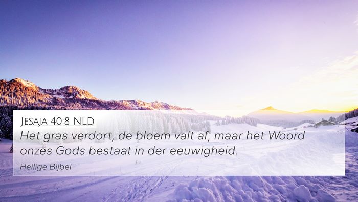 Jesaja 40:8 NLD Bible Verse Image