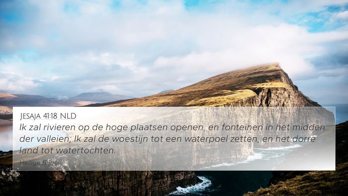 Jesaja 41:18 NLD Bible Verse Image