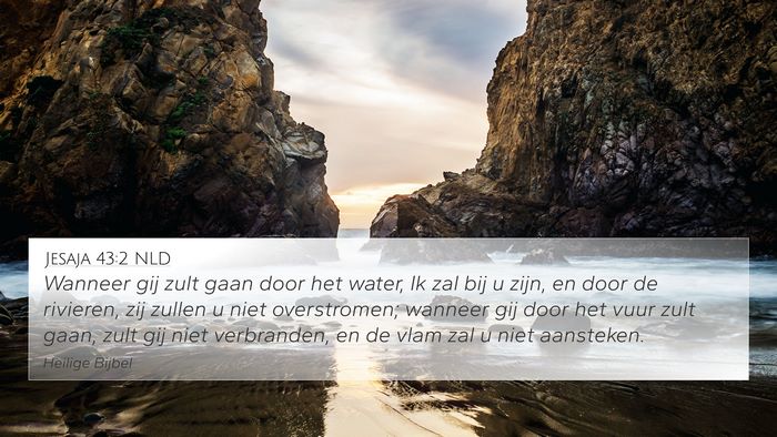 Jesaja 43:2 NLD Bible Verse Image