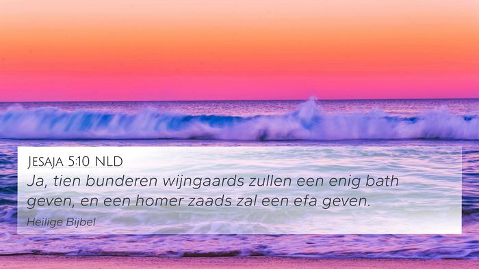 Jesaja 5:10 NLD Bible Verse Image