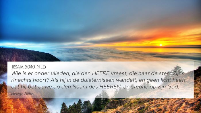 Jesaja 50:10 NLD Bible Verse Image