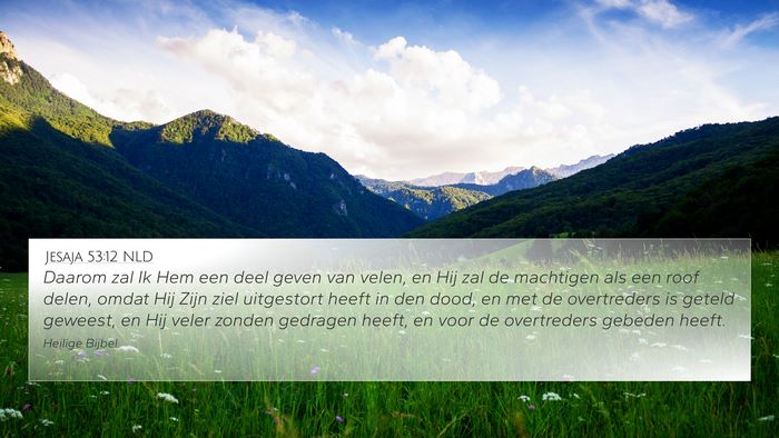 Jesaja 53:12 NLD Bible Verse Image