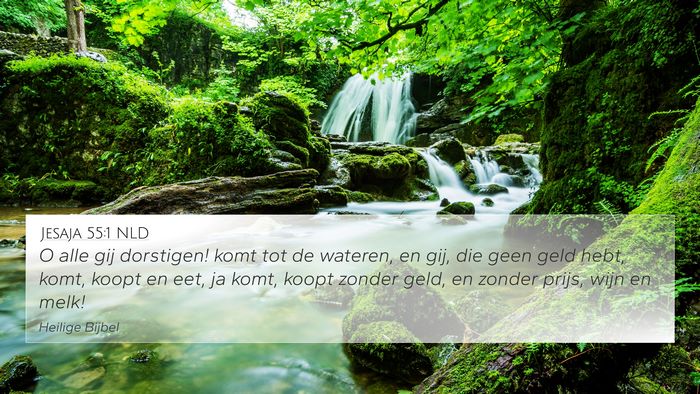 Jesaja 55:1 NLD Bible Verse Image