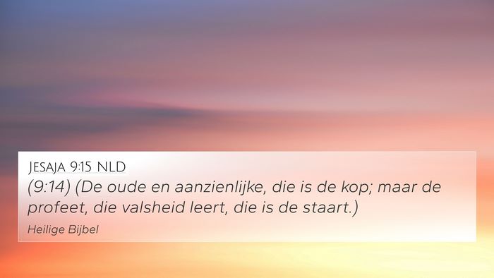 Jesaja 9:15 NLD Bible Verse Image