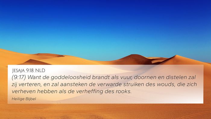 Jesaja 9:18 NLD Bible Verse Image