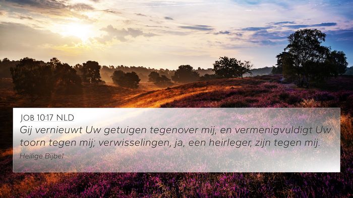 Job 10:17 NLD Bible Verse Image