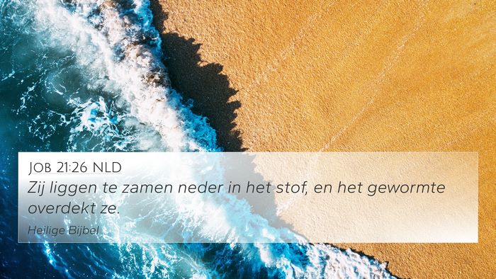 Job 21:26 NLD Bible Verse Image
