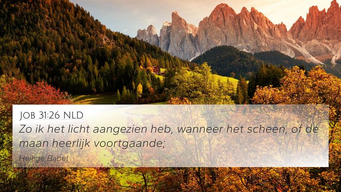 Job 31:26 NLD Bible Verse Image