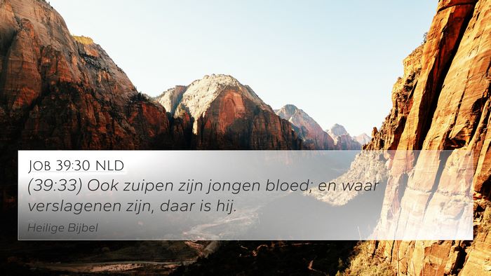 Job 39:30 NLD Bible Verse Image