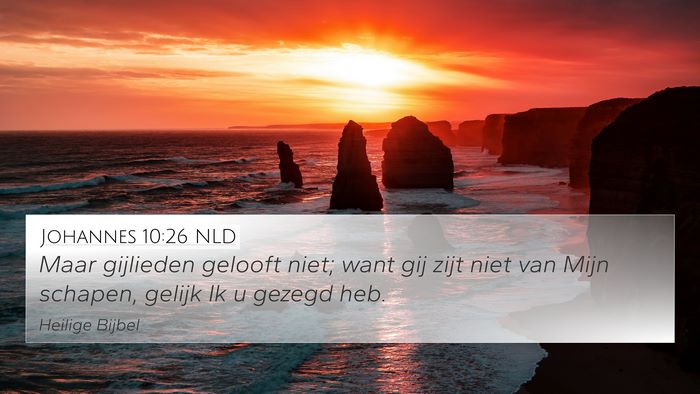 Johannes 10:26 NLD Bible Verse Image