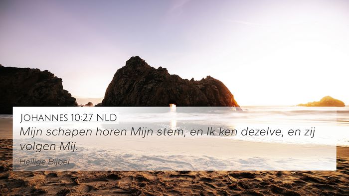 Johannes 10:27 NLD Bible Verse Image
