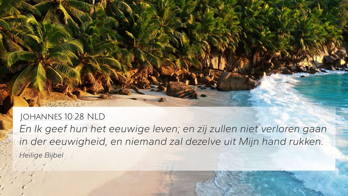Johannes 10:28 NLD Bible Verse Image