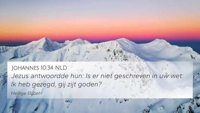 Johannes 10:34 NLD Bible Verse Image