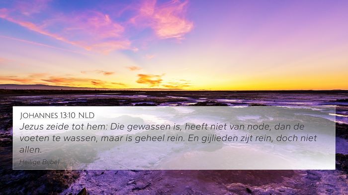 Johannes 13:10 NLD Bible Verse Image