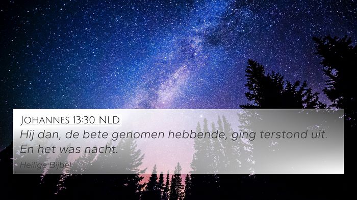 Johannes 13:30 NLD Bible Verse Image