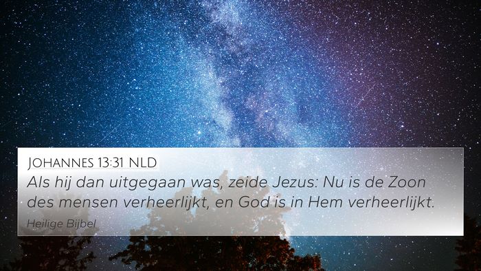 Johannes 13:31 NLD Bible Verse Image
