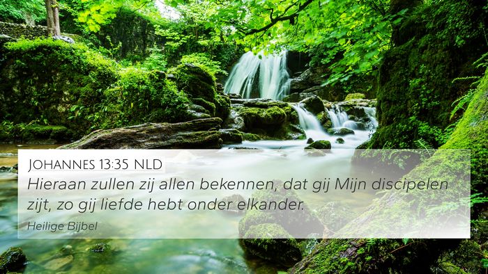Johannes 13:35 NLD Bible Verse Image
