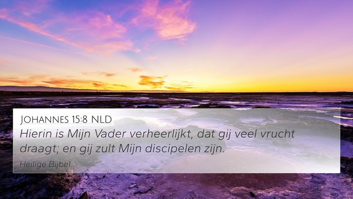 Johannes 15:8 NLD Bible Verse Image