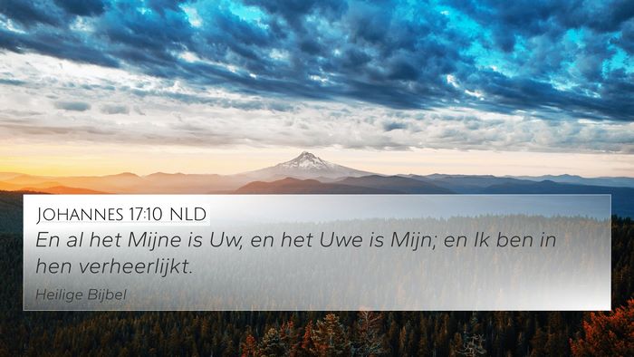 Johannes 17:10 NLD Bible Verse Image