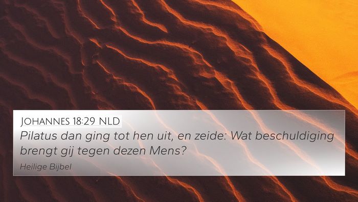 Johannes 18:29 NLD Bible Verse Image