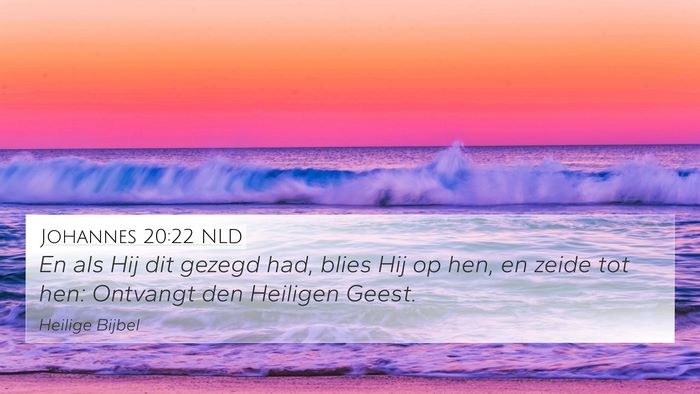 Johannes 20:22 NLD Bible Verse Image